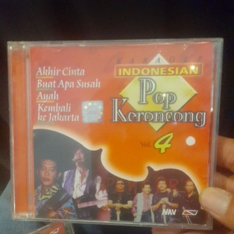 vcd karaoke musik indonesian pop keroncong vol 4 ori (CD545)