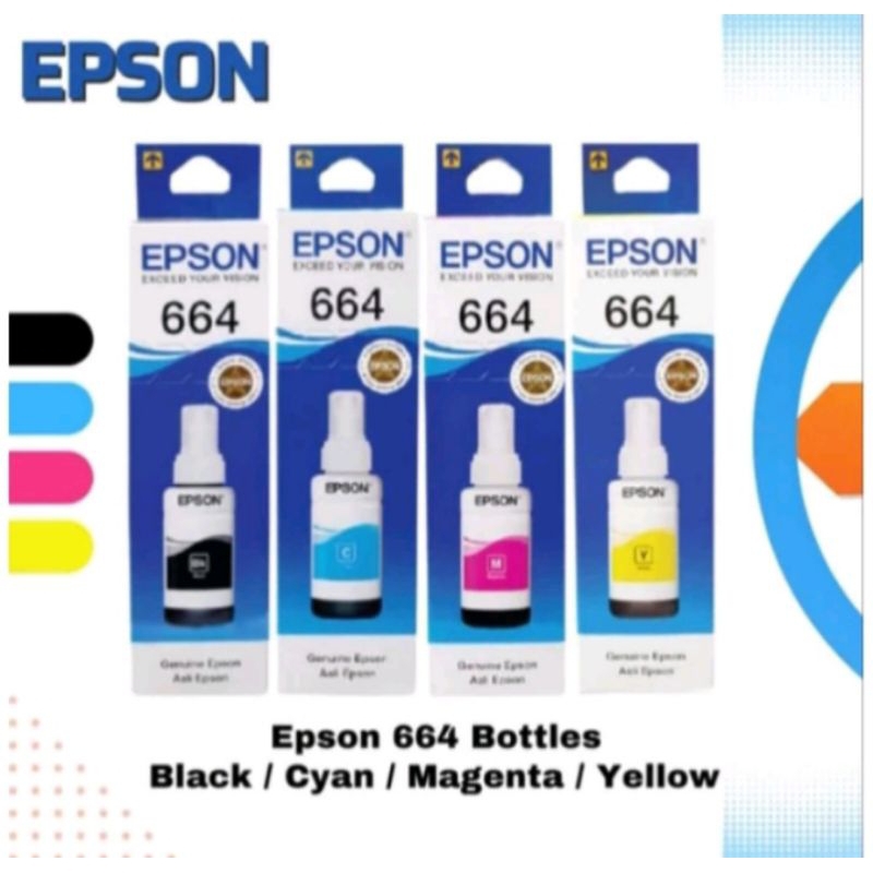 TINTA EPSON 664  BLACK ORIGINAL