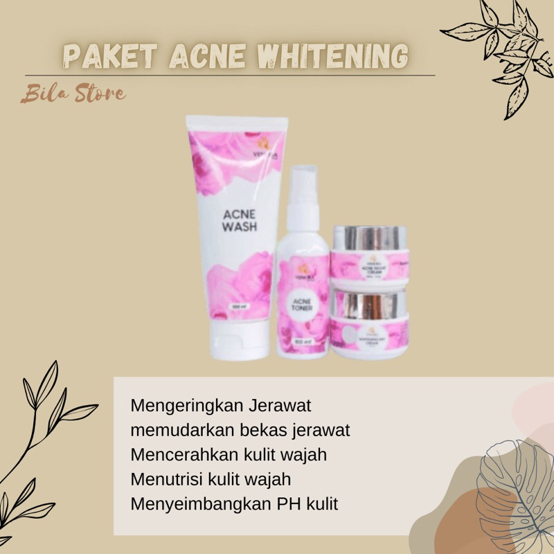 PAKET VENORA SKINCARE ORIGINAL NORMAL/ACNE/FLEK
