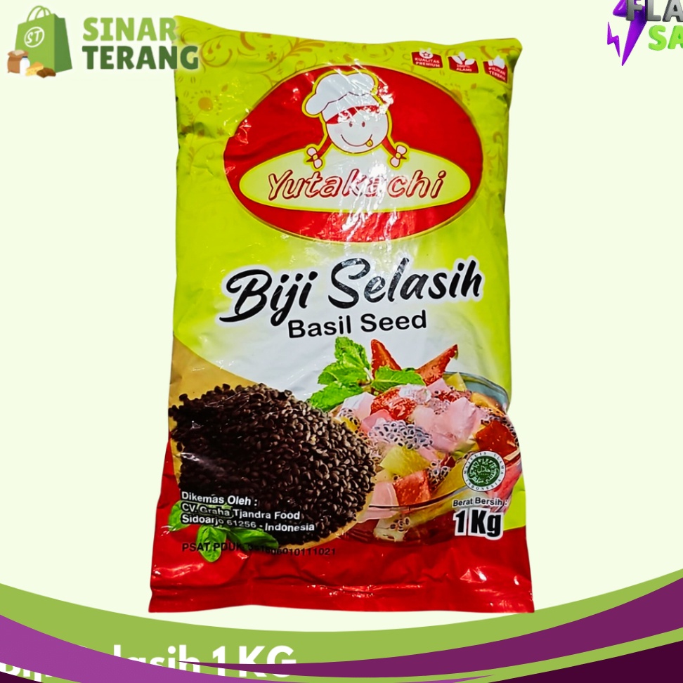 

LIMITLESS Biji Selasih Yutakachi 1kg Basil Seed Import per 1 kg GROSIR KILOAN