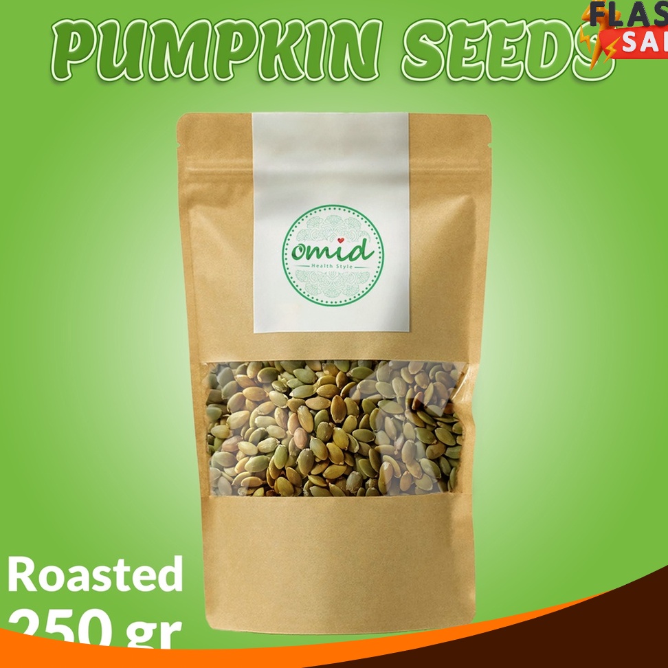 

HOT PROMO 25 gr Organic Roasted Pumpkin Seeds Biji Labu Panggang Organik