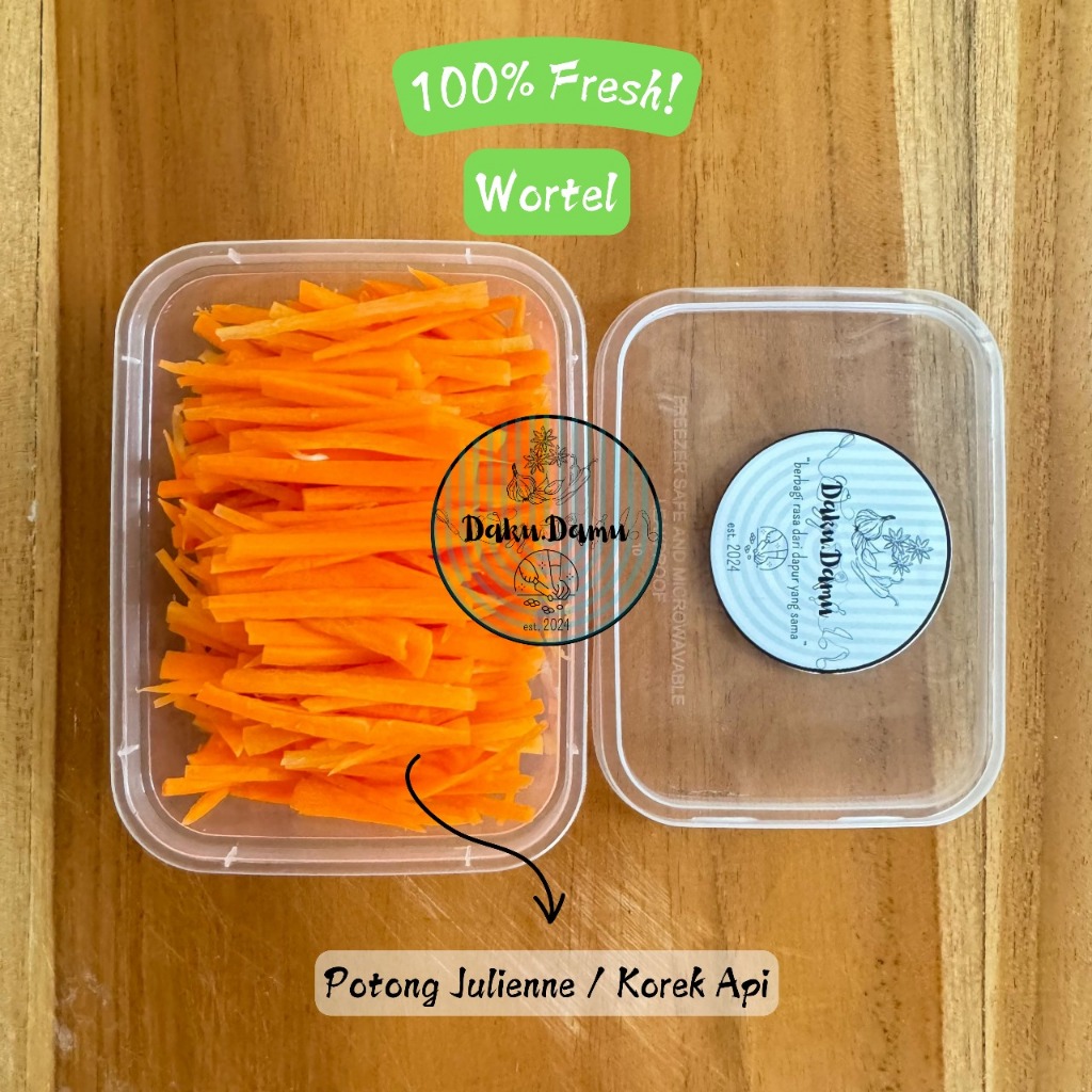 

KIRIM INSTANT/SAMEDAY Wortel Potong Korek Api / Julienne 80gr