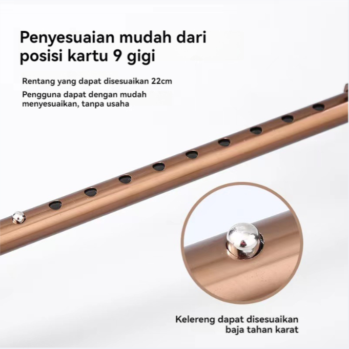 TONGKAT KAKI 4 KAKI 1 MANULA / TONGKAT LANSIA ALAT BANTU JALAN STAINLESS KOKOH RINGAN KUAT MEDIS