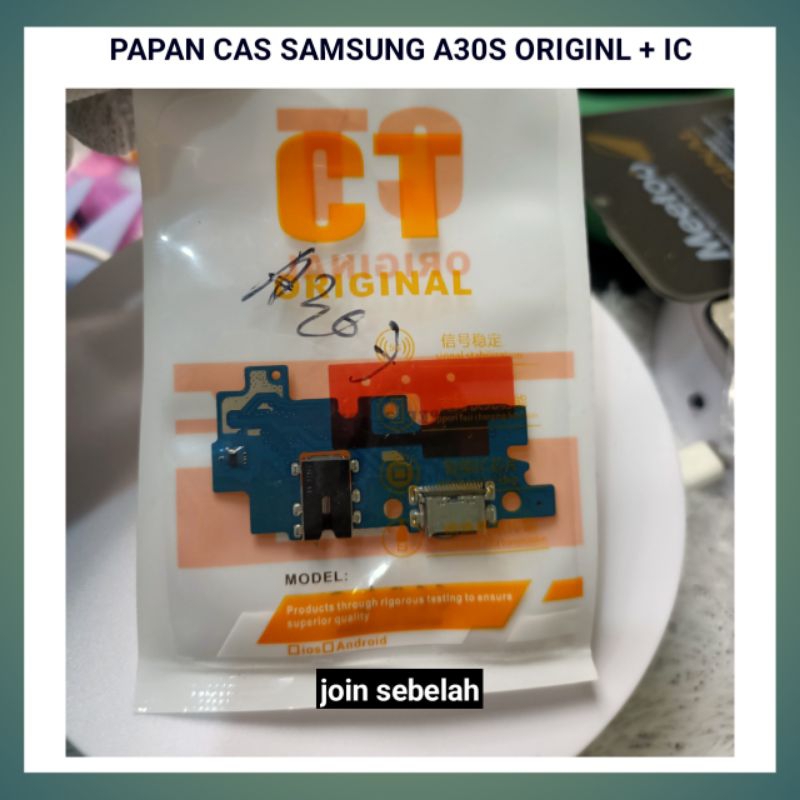 PAPAN CAS SAMSUNG GALAXY A30S ORIGINAL PLUS IC/ KONEKTOR CAS SAMSUNG GALAXY A307