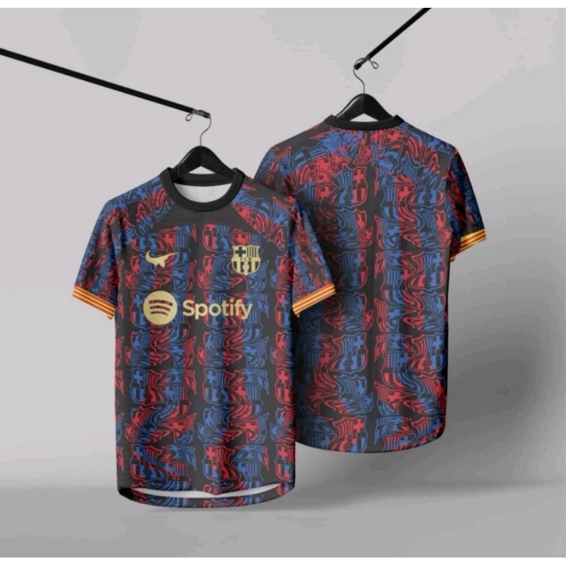 jersey full printing barcelona prematch 2024