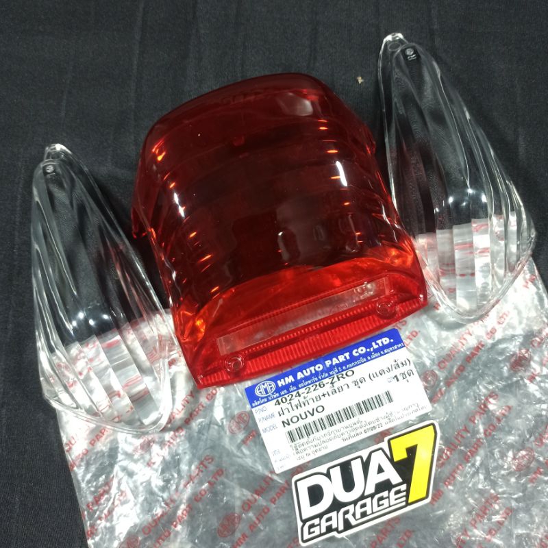 Mika kaca lampu sen sein riting stop lampu belakang Yamaha Nouvo Sporty Lele bening HMA Thailand
