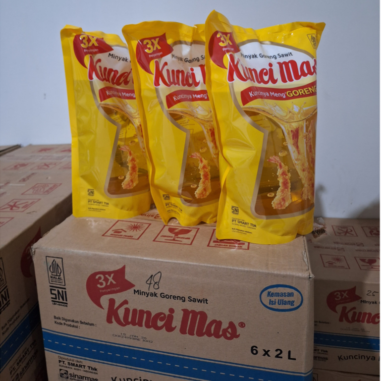 

MINYAK GORENG KUNCI MAS 2 LITER 1 DUS ISI 6