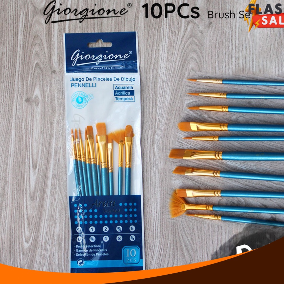 

WAH Giorgione Brush Set 1 pcs G198H Kuas Lukis Nylon Ekonomis