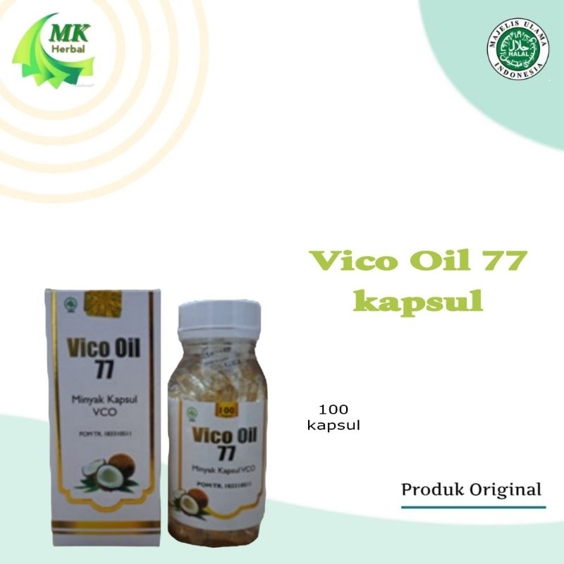 Vico Oil 77 Minyak Kapsul VCO 100 kapsul