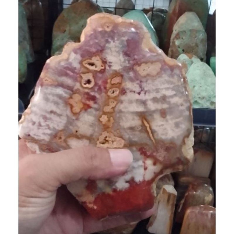 Batu Alam Natura Poles Jusper Merah