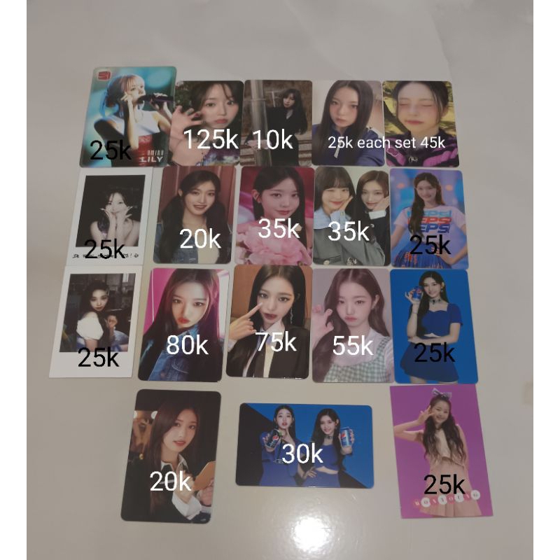 Photocard official wonyoung papa jons ive leeseo pepsi nmixx lily haewon pob