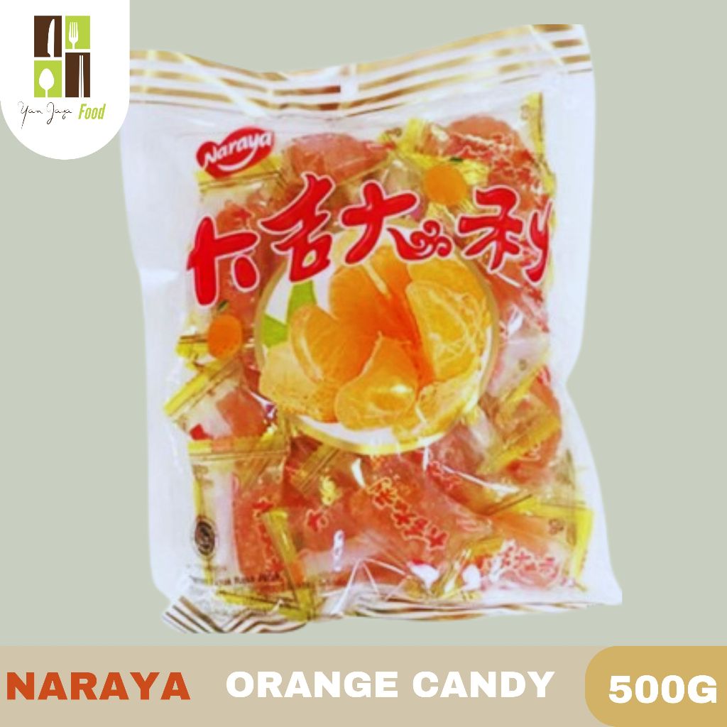 

Naraya Orange Candy / Jelly Jeruk / Permen / Jeli Rasa Jeruk / Kemasan 500g