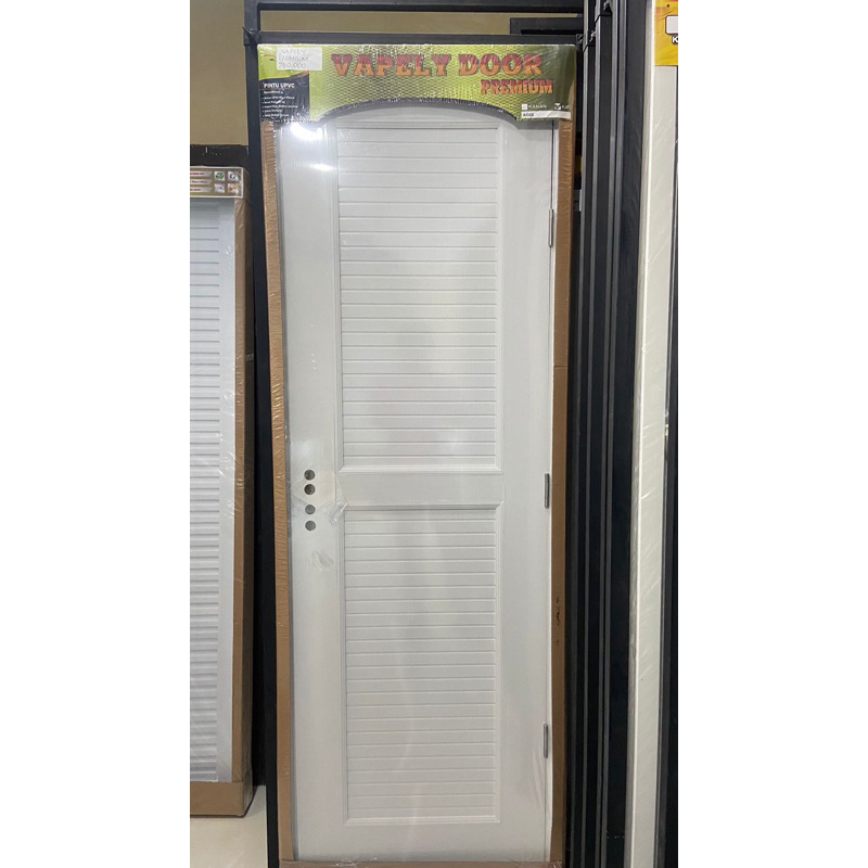 Pintu Kamar Mandi UPVC Putih Vapely tebal anti rayap / Tegal Area Free Ongkir