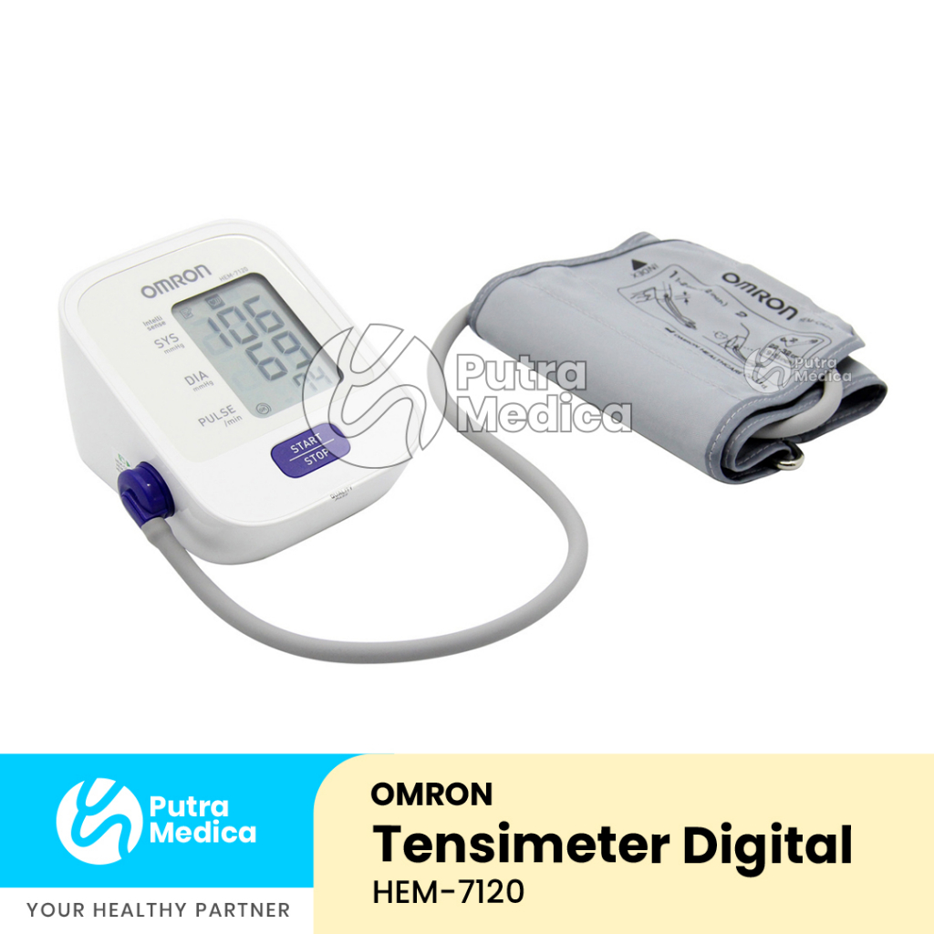Omron Tensimeter Digital HEM-7120 + Adaptor / Tensi Elektrik / Alat Ukur Tekanan Darah