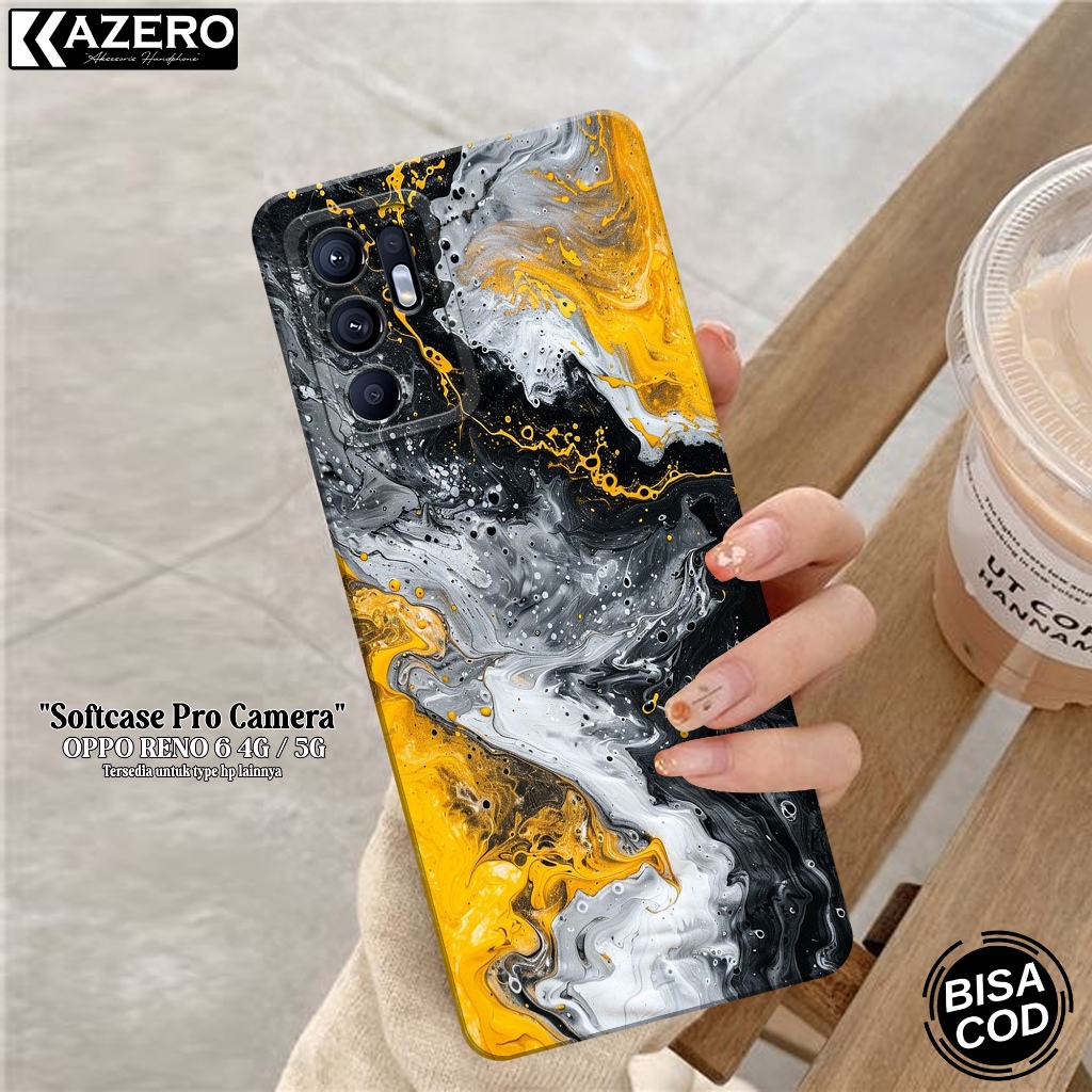 Kesing OPPO RENO 6 4G / 5G Fashion Case Abstrak Softcase OPPO RENO 6 4G / 5G Silikon Pro Camera Casi