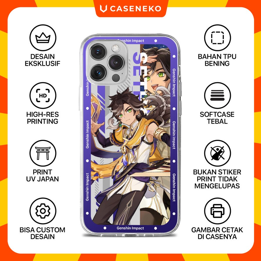 Custom Case Sethos Genshin Impact Casing HP Softcase 4