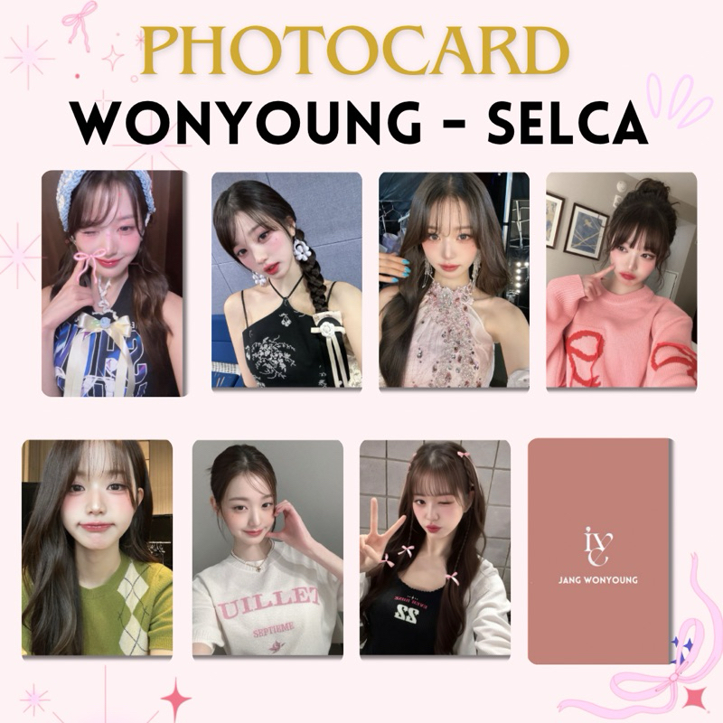 (PART 2) IVE Jang Wonyoung Selca Photocard Premium lomo card  Photocard unofficial Wonyoung ive