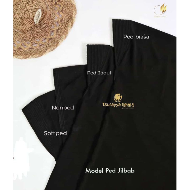 Khimar syar'i fortaleza non pad & pad antem | Khimar fortaleza hitam | Khimar jumbo hitam