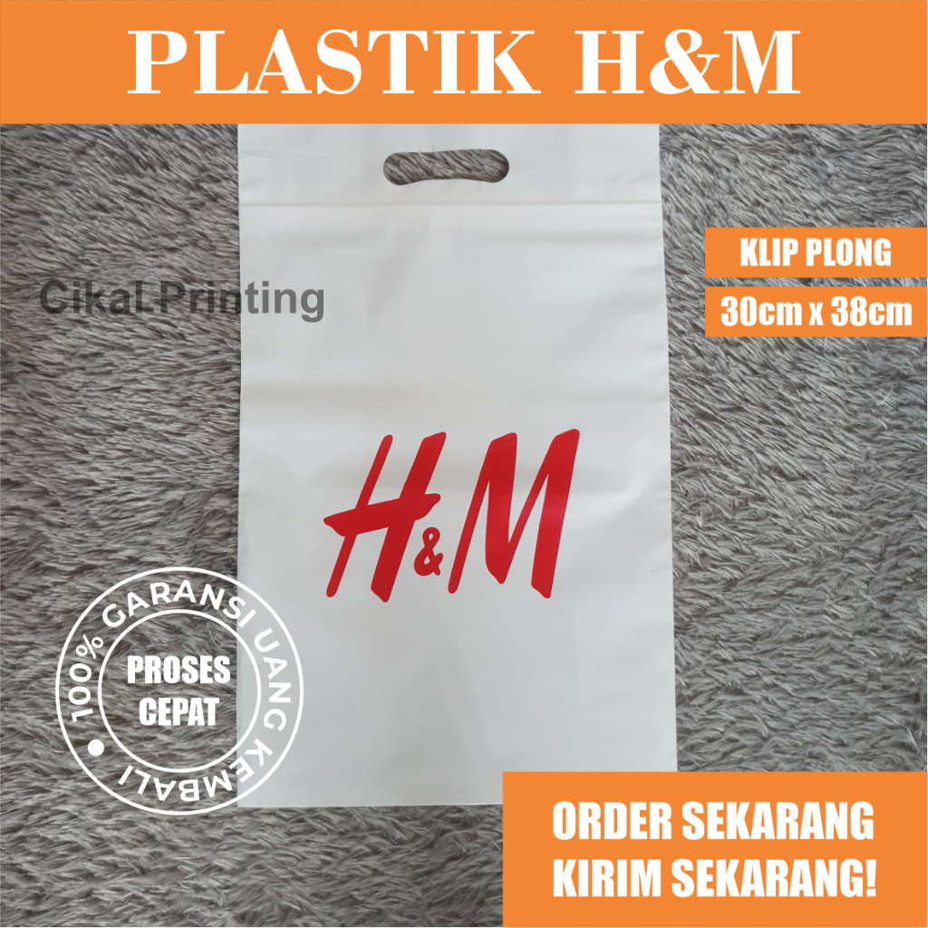 

Isi 50 Pcs, Klip Pound (Size 30 x 38+7cm) Plastik H&M, Kantong H&M, Plastik ZARA, Plastik Uniqlo, Plastik Klippound, Plastik Custom