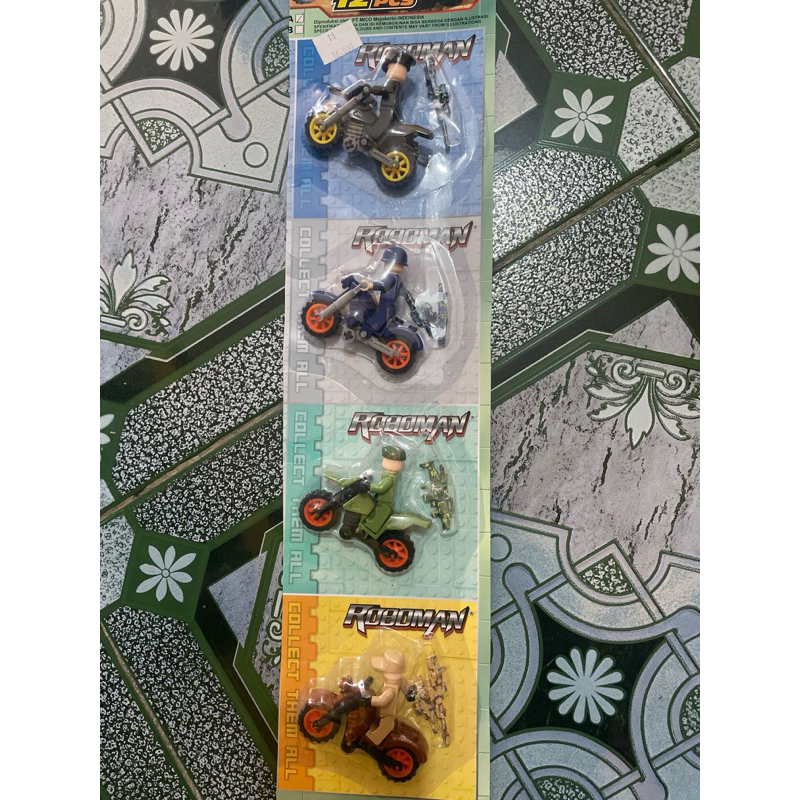 GROSIR LEGO ROBOMAN MOTOR DINOSAURUS 4PCS