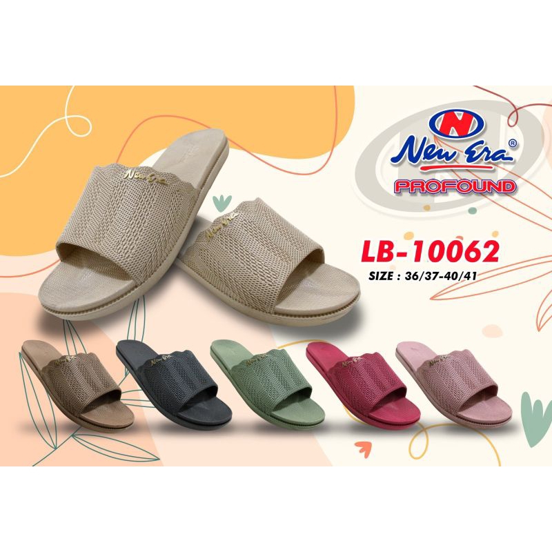 sandal karet wanita dewasa model kokop merk new era