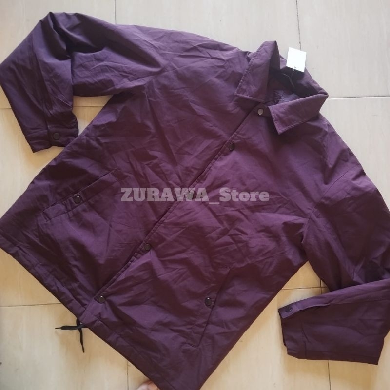 Jacket Coach GU GLOBAL UNIQLO Size M fit L Casual Sport Vintage Outdoor Winter Gunung Camping Origin