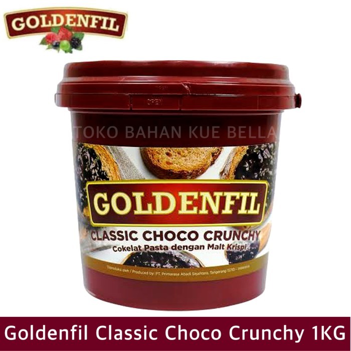 

Goldenfil Classic Choco Crunchy 1kg Selai Coklat Goldenfill