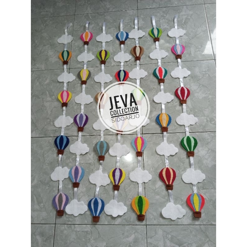 hiasan tirai jendela / hiasan kelas flanel