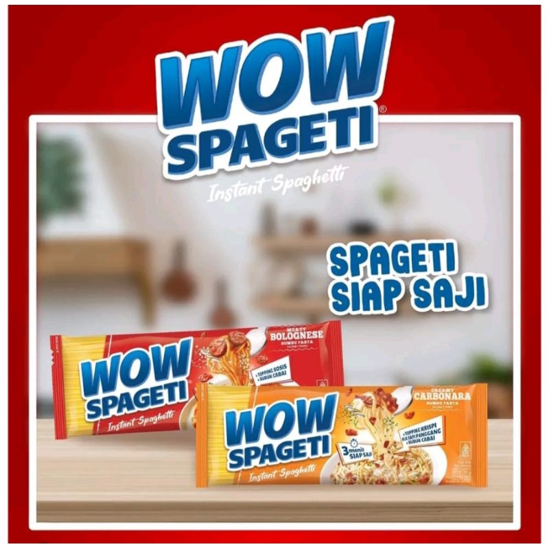 

wow spageti Carbonara & Mealty Bolognese