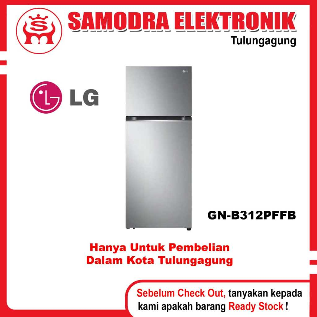 Kulkas LG GN-B312PFFB 2 Pintu Inverter | Kulkas Lg 315 L
