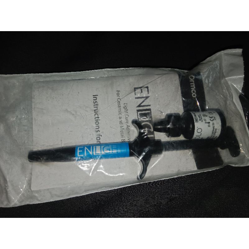 1 Set Lem Bracket Behel Merk Ormco Pasta Enlight + Bonding Ortho Solo