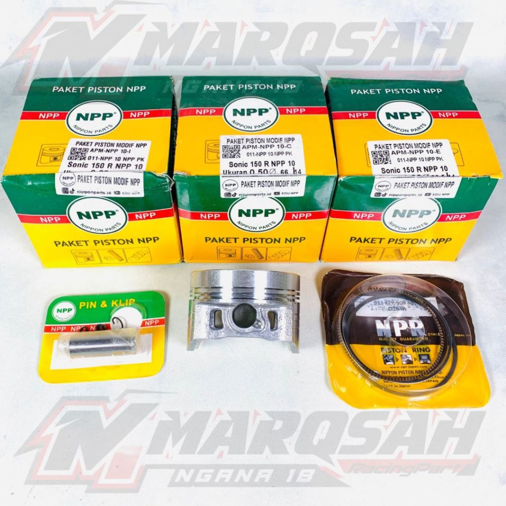 Piston Sonic 150 R 65.5 66 66.5 67 67.5 PIN 14 Npp Custome Dome 65.5 66 66.5 67 67.5 Npp 10 MARQSAH 