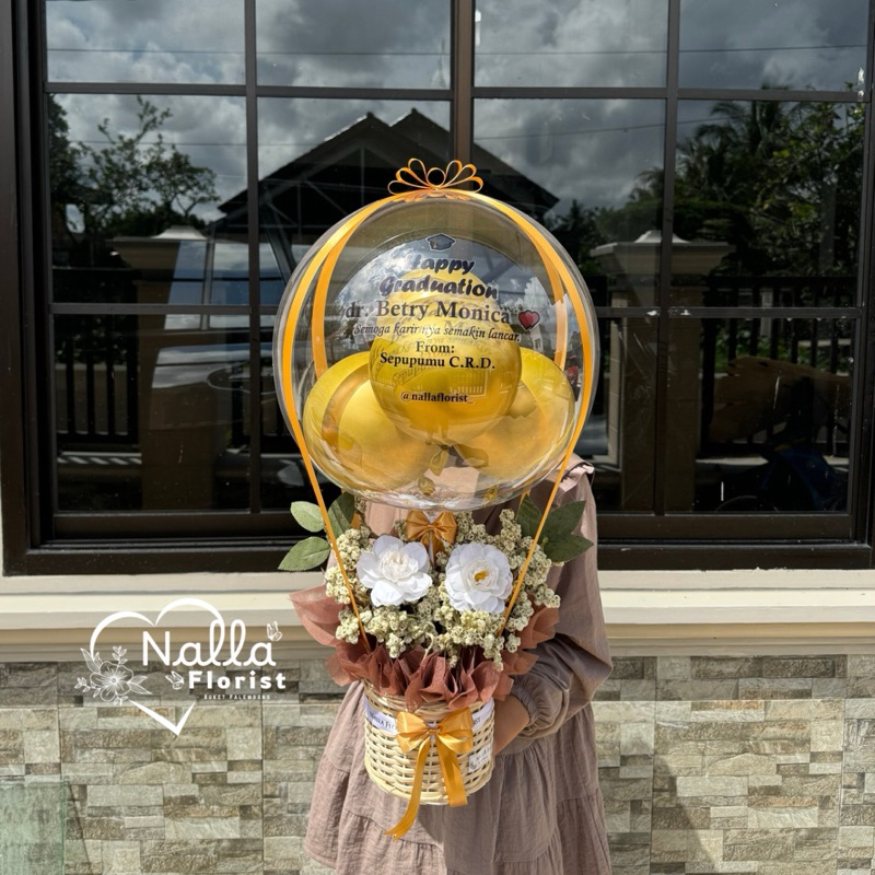 Buket Balon Edelwies / Buket Murah Palembang