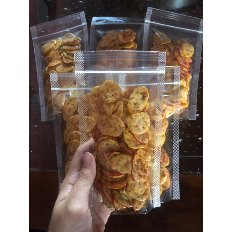 

krupuk bantet pedas daun jeruk