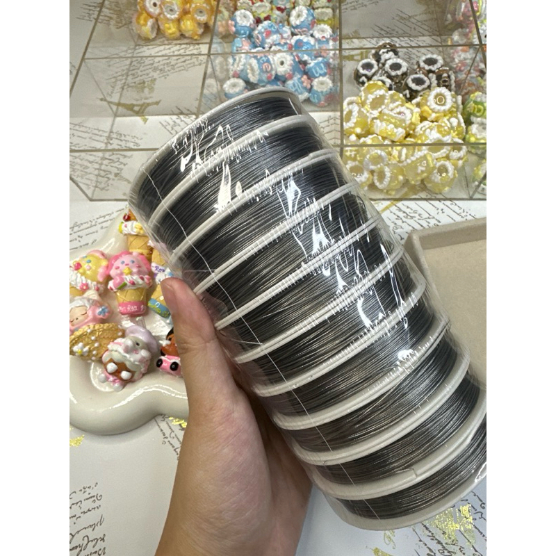 

cable string wire 0.45 (100m) silver - 1pc