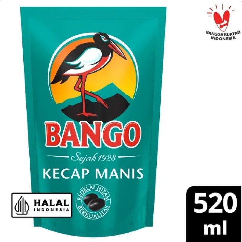 

BANGO Kecap Manis Kemasan Pouch 520 ml / 720 g