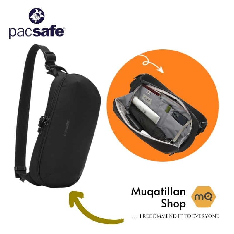 Tas Pacsafe urban slingbag Tas Sling bag Harian 5L Unisex