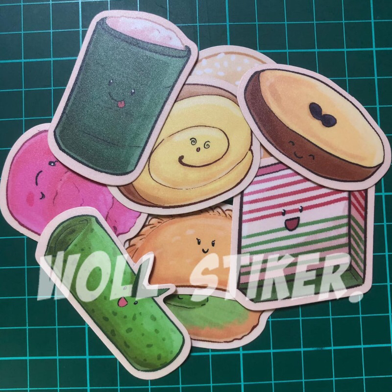 

STIKER Jajanan Pasar Klasik I VINYL I LAMINASI DOFF