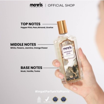 MORRIS EDP GLAM MIDNIGHT LOVE / 100ML / distributorskincare / parfum wanita