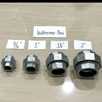 watermur besi 2" water mur galvanis 2 inchi watermor galvaniz water mor sambungan pipa besi 50mm