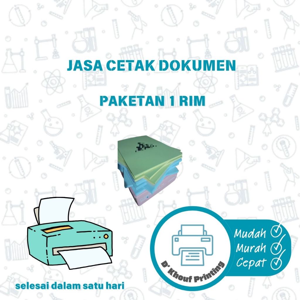 

Jasa Cetak Dokumen Paketan 1 rim