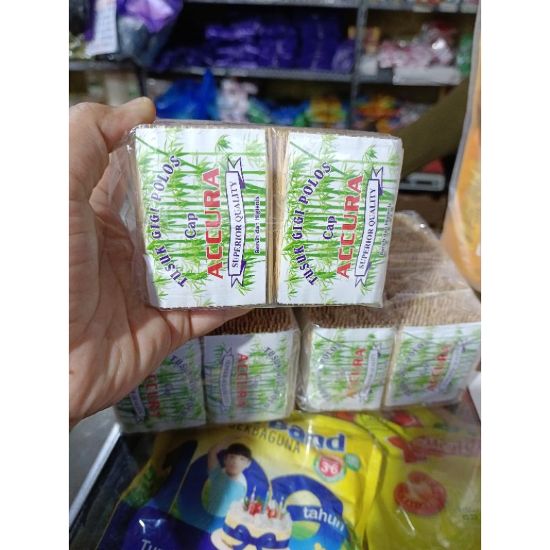 Tusuk gigi / Tusuk gigi bambu /Tusuk gigi bambu polos Accura Superior Quality
