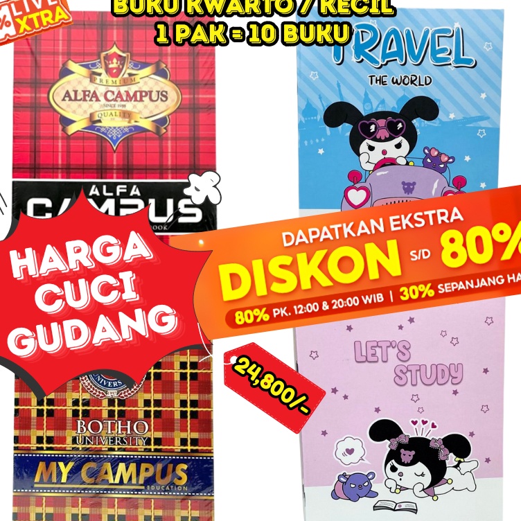 

Ready Stok GLGF BOS Buku Tulis Kecil 38 Lembar CAMPUS Isi 1 BukuBuku Tulis XBook KwartoBuku Sekolah Bergaris T35 Dijual Murah