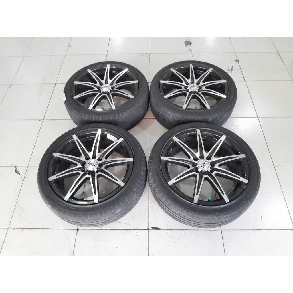 Velg Mobil Ring 17 Baut 4 Racing HSR Lebar 7,5 Murah R17 Plus Ban 215/45 AVANZA XENIA MOBILIO YARIS