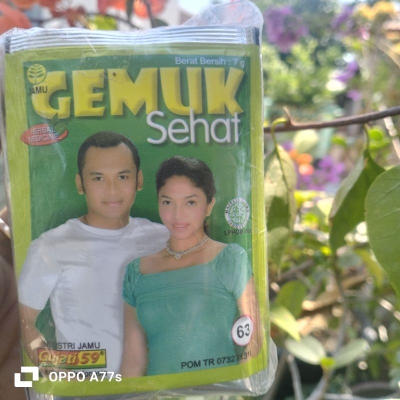 

jamu gemuk sehat serbuk gujati isi 10sachet