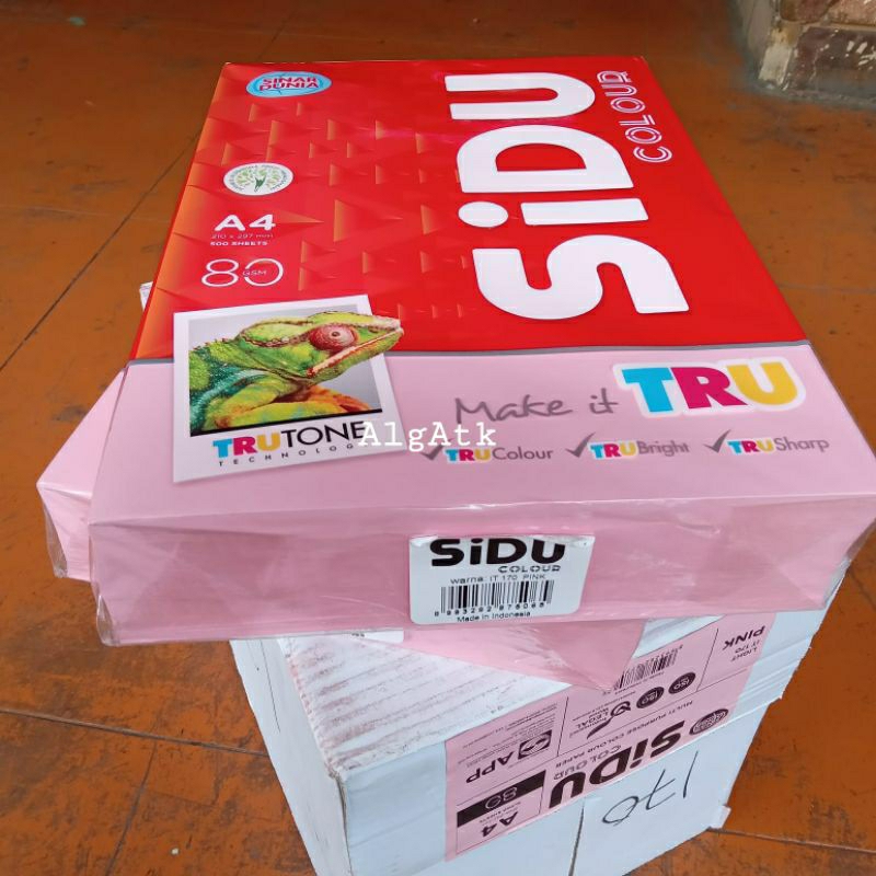 

500 Lembar Kertas HVS Warna A4 80 gram Sidu IT 170 Pink