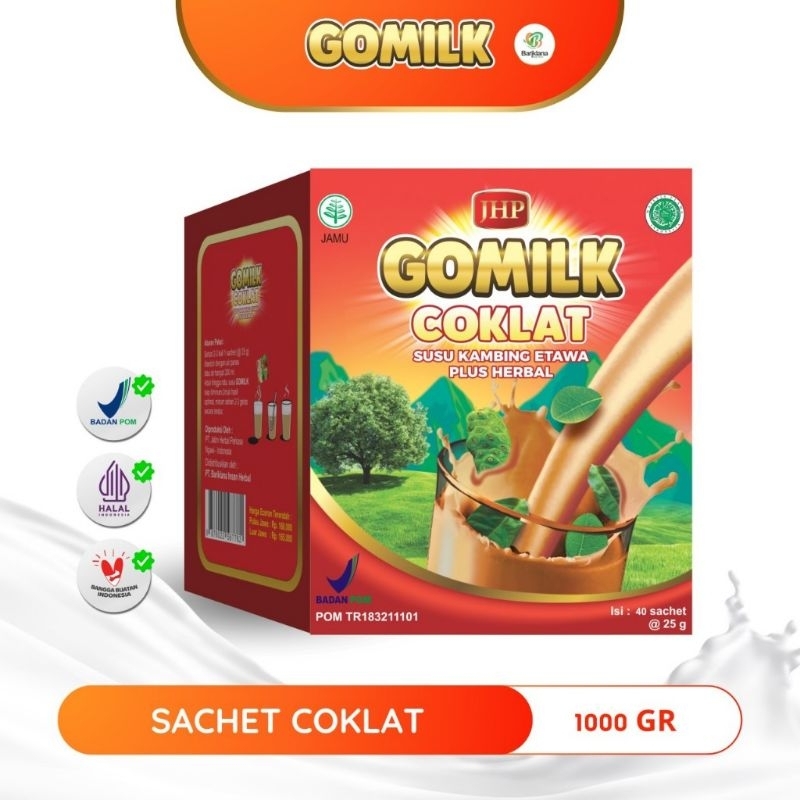 

Gomilk susu etawa plus herbal 1kg isi 40 sachet