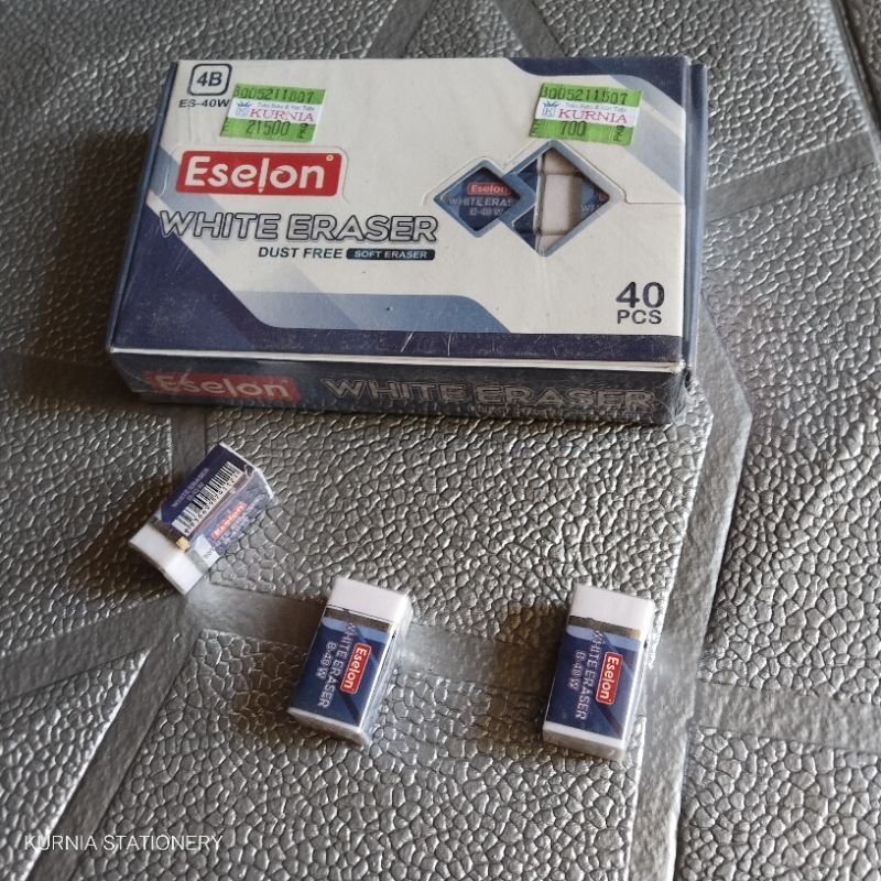 

ECERAN (1 PCS) Penghapus Pensil Eselon ES-40W White Eraser