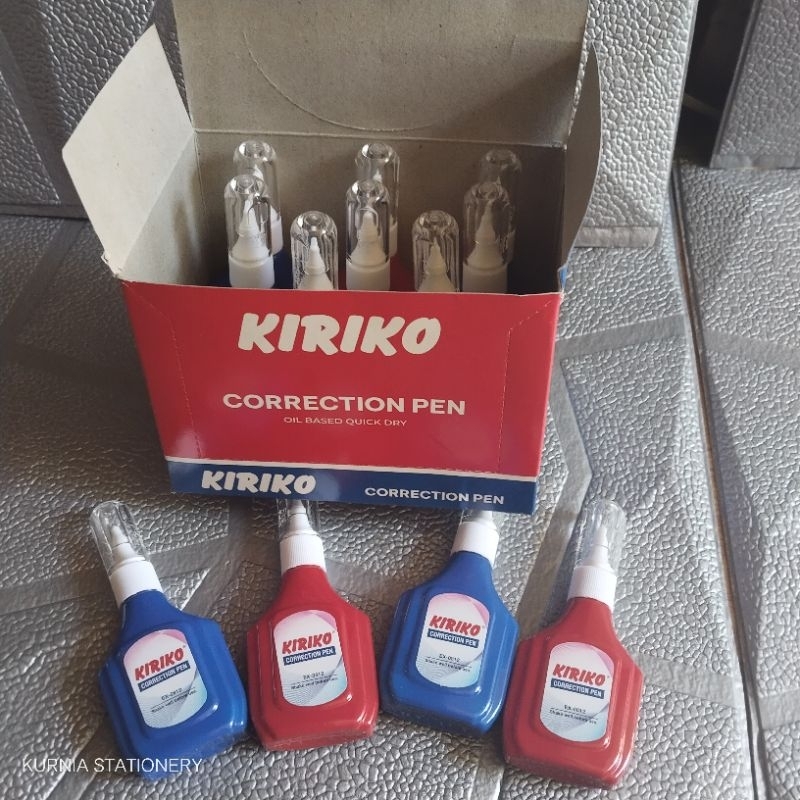 

SELUSIN (12 PCS) Stipo/Tipe-X Cair KIRIKO CORRECTION PEN EX 810