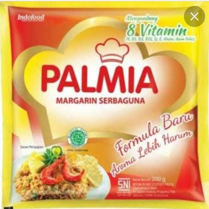 

Mentega Margarin Sebaguna Palmia 200 gr ( 10 pcs )